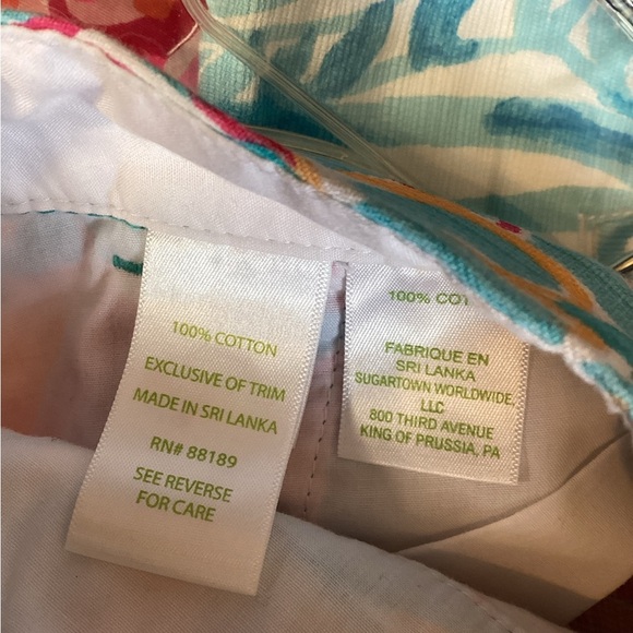 LILLY PULITZER BUTTERCUP FLAMINGO SHORTS SIZE 0 (WAIST MEASURES 30") 1276 - Picture 7 of 7